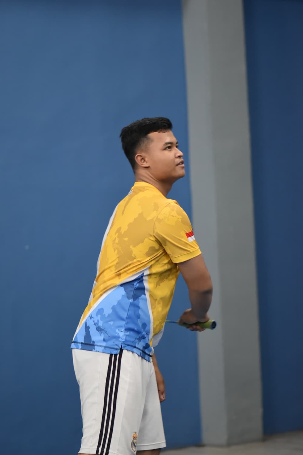 Players shaking hands.